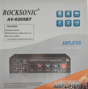 rocksonic av 6205bt av surround tuner amplifier