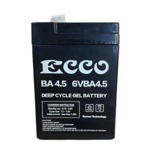 ecco ba 4.5 (6vba4.5) deep cycle gel battery