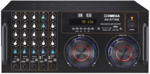 omega av 971kb professional power amplifier.